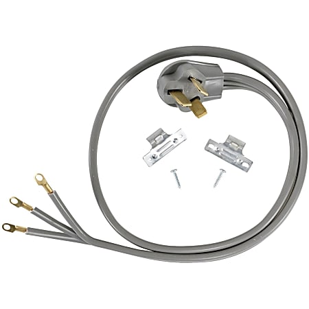 Certified Appliance Accessories 3-Wire Eyelet 50-Amp Range Cord - 250 V AC / 50 A - 6 ft Cord Length - 3-Wire / Right-angle Plug