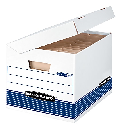 Bankers Box® Systematic™ Storage Boxes, Letter/Legal Size, 10 1/4" x 13" x 16", Woodgrain, Case Of 12