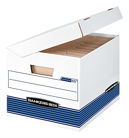 Bankers Box® Systematic™ Storage Boxes, Letter/Legal Size, 10 1/4" x 13" x 16", 35% Recycled, Woodgrain, Case Of 12