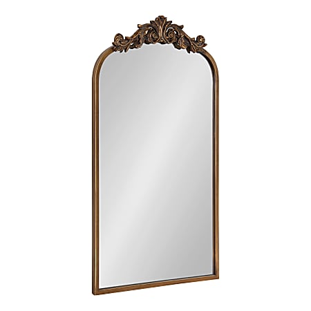 Uniek Kate And Laurel Arendahl Arched Mirror, 30-3/4”H x 19”W x 1-1/2”D, Gold