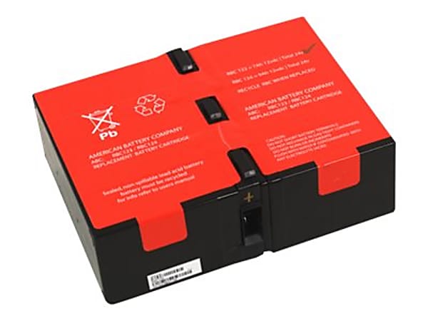 ABC RBC124 - UPS battery (equivalent to: APC RBC124) - 2 x battery - lead acid - 9 Ah - for P/N: BR1300G, SMC1000-2U, SMC1000I-2U