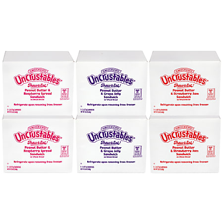 Smucker's Uncrustables Variety, 2.6 Oz, Total Qty 48