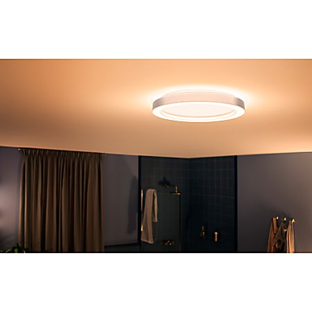 Philips Adore Ceiling Light 2.4 Height 16 Width 40 W LED Bulb 2400 lm Lumens Metal Synthetic Wall Mountable Chrome for Bathroom Home Wall Office Depot