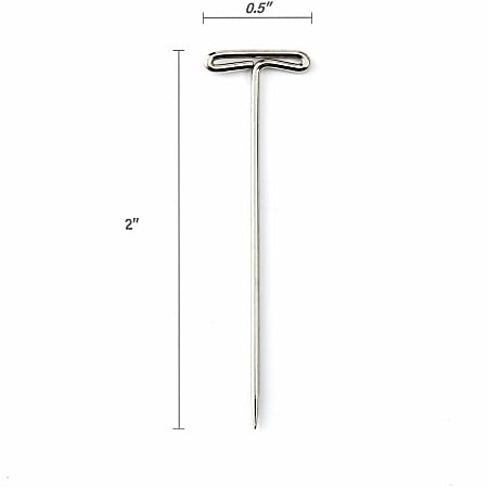 Business Source High Quality Steel T pins 0.56 Head 2 Length Business Source High Quality Steel T pins 0.56 Head 2 Length