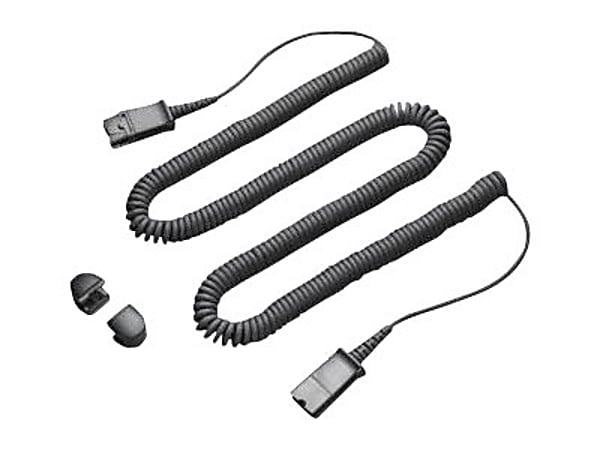 Poly - Headset cable - Quick Disconnect to Quick Disconnect - 10 ft - black