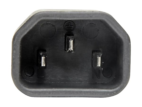 Eaton Tripp Lite Series IEC C14 to IEC C5 Power Cord Adapter - 7A, 125V, Black - Power connector adapter - P014000
