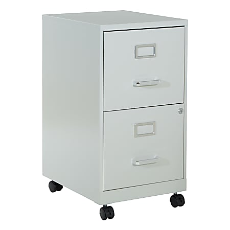 Office Star 20 D Vertical 2 Drawer Locking File Cabinet Gray - Office Depot