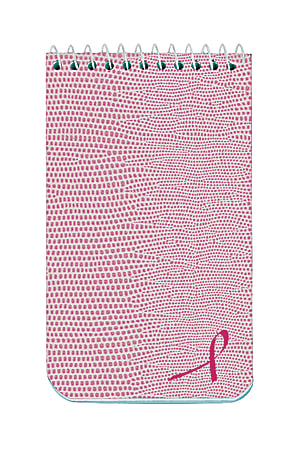 National Brand Pink Ribbon Memo Book, 3" x 5", Narrow Rule, 60 Sheets, Pink