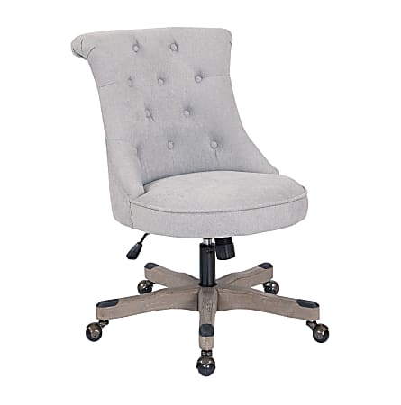 Grey tufted desk chair store
