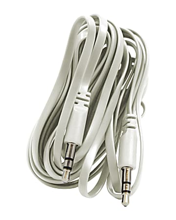 Duracell® 3.5mm Stereo Audio Cable, 10', White