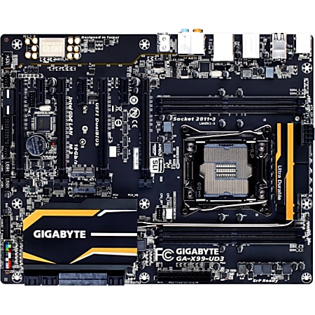 Gigabyte Ultra Durable GA-X99-UD3 Desktop Motherboard - Intel X99 Chipset - Socket LGA 2011-v3