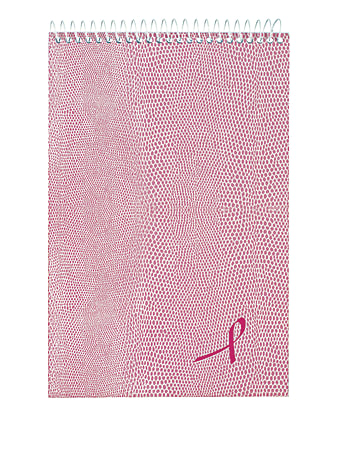Rediform® Pink Ribbon Steno Book, 6" x 9", 60 Sheets, Pink