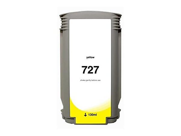 Genuine HP 727 Yellow Ink Cartridge (130ml, B3P21A) – For DesignJet T1500, T920, T2500 (Retail Box)