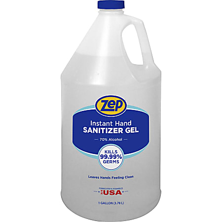 Zep Hand Sanitizer Gel, Clean Scent, 1 Gallon