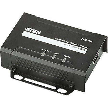 ATEN HDMI HDBaseT-Lite Receiver (HDBaseT Class B)-TAA Compliant - 1 Output Device - 70.87" Range - 2xRJ45  - VE801R