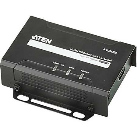 ATEN HDMI HDBaseT-Lite Receiver (HDBaseT Class B)-TAA Compliant - 1 Output Device - 70.87" Range - 2 x Network (RJ-45) - 1 x HDMI Out - 4K - 4096 x 2160 - Twisted Pair - Category 6a - Rack-mountable