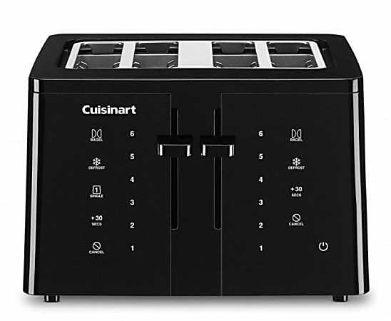 Cuisinart Touchscreen 4-Slice Extra-Wide-Slot Toaster, Black