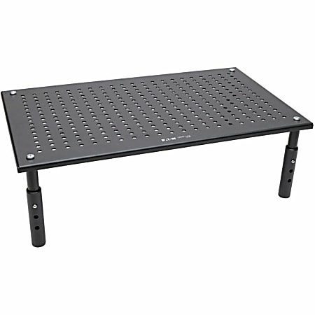 Eaton Tripp Lite Series Monitor Riser for Desk, 18 x 11 in., Height Adjustable, Metal, Black, MR1812M