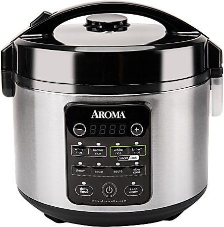 Aroma ARC-1120SBL 20-Cup (Cooked) Smart Carb Rice Cooker ARC