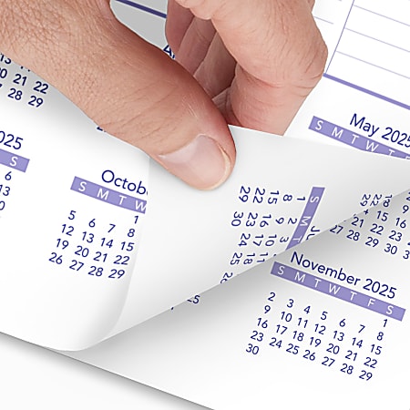 2025 AT A GLANCE Monthly Wall Calendar 8 x 11 Traditional