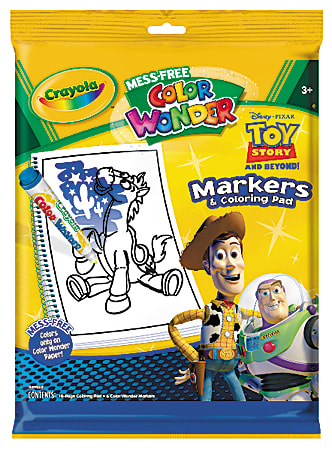 Crayola Color Wonder Markers And Activity Book Disney Pixar Heroes