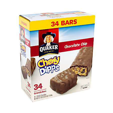 Quaker Chocolate Chip Chewy Dipps 34 Count