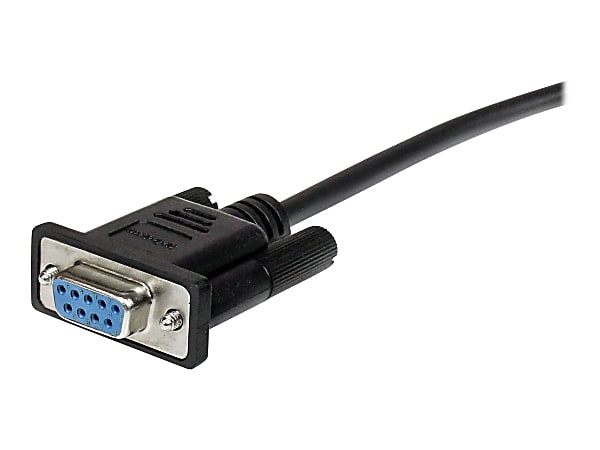 StarTech.com 0.5m Black Straight Through DB9 RS232 Serial Cable - M/F