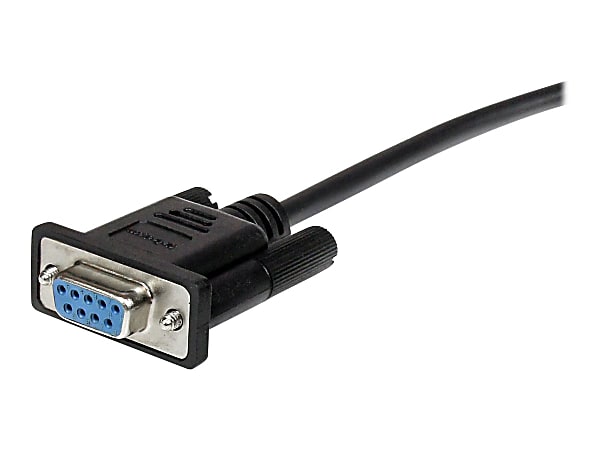 StarTech.com 0.5m Black Straight Through DB9 RS232 Serial Cable - DB9 RS232 Serial Extension Cable - Male to Female Cable - MXT10050CMBK
