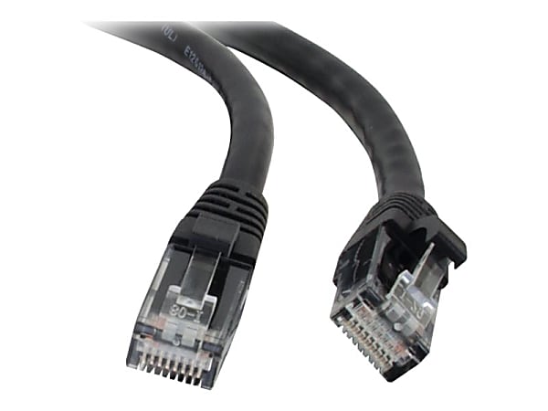 C2G 15ft Cat5e Ethernet Cable - Snagless Unshielded (UTP) - Black - Patch cable - RJ-45 (M) to RJ-45 (M) - 15 ft - UTP - CAT 5e - molded, snagless, stranded - black