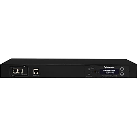 CyberPower PDU20SWHVT10ATNET Switched ATS PDU 200-240V 20A 1U 10-Outlets (2) L6-20P - Switched - 8 x IEC 60320 C13, 2 x IEC 60320 C19 - 230 V AC - 1U - Rack Mount