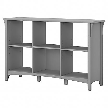 Bush Furniture Salinas 30"H 6 Cube Storage, Cape Cod Gray, Standard Delivery