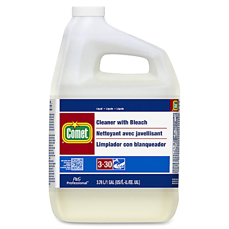Comet Liquid Cleaner With Bleach, 128 Oz, Red, Carton Of 3 Jugs