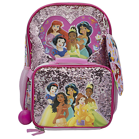 Disney princess backpack and lunch bag deals