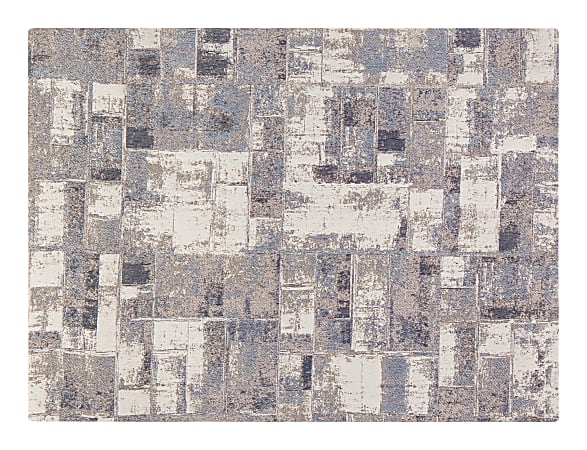 Anji Mountain Aarhus Rug’d Chair Mat, 1/2"H x 40”W x 54”D, Beige/Brown/Gray