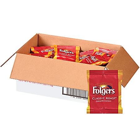 Folgers® Single-Serve Coffee Packets, Classic Roast, Carton Of 42