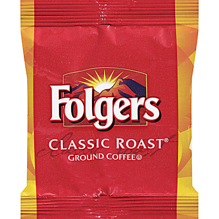 Folgers® Single-Serve Coffee Packets, Classic Roast, Carton Of