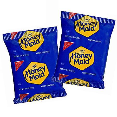 Honey Maid Honey Graham Crackers 0.5 Oz 2 Crackers Per Pack Box Of 200 ...