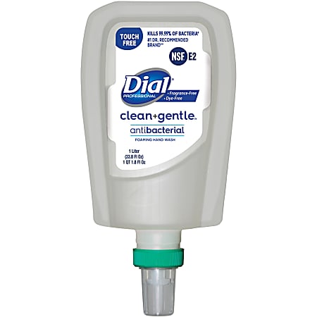 Dial FIT TF Refill Clean+ Foaming Hand Wash - 1.06 quart - Bacteria Remover, Odor Remover - Skin, Hand - 32106