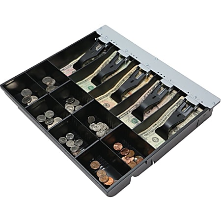 apg® Vasario Series Cash Drawer Replacement Tray, 5 Bill/8 Coin Compartments, VPK15B10BX