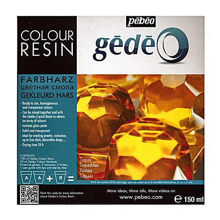 Pebeo Gedeo Color Resin, Topaz, 750 Ml