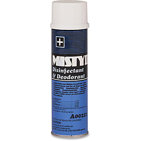 MISTY II Disinfectant/Deodorant Spray - Spray - 0.13 gal (16.50 fl oz) - Fresh Clean Scent - 1 Each