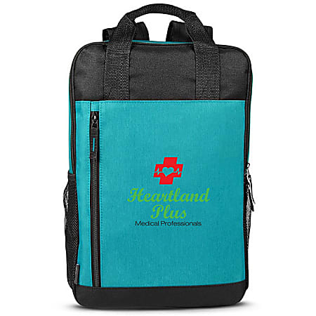 Custom Promotional Austin Collection Laptop Backpacks, 11-1/4"W x 17"L, Set Of 15 Backpacks