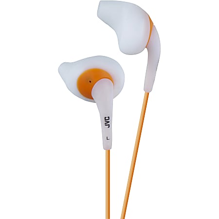 JVC Gumy HA-EN10-W Earphone - Stereo - Wired - Earbud - Binaural - In-ear - 3.28 ft Cable - White