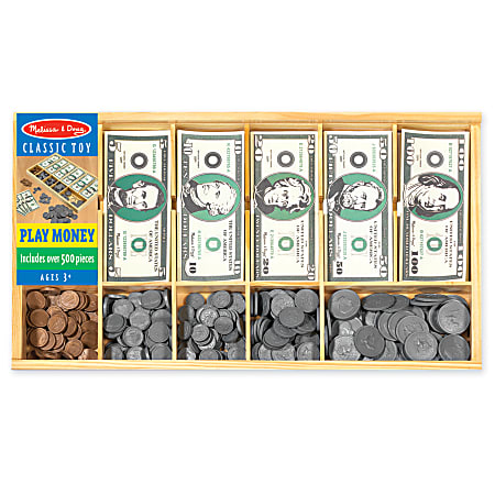 Melissa & Doug Play Money Set, Pre-K - Grade 2