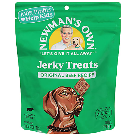 Newman's Own Dog Jerky Treats, Beef, 5 Oz, Total Qty 6