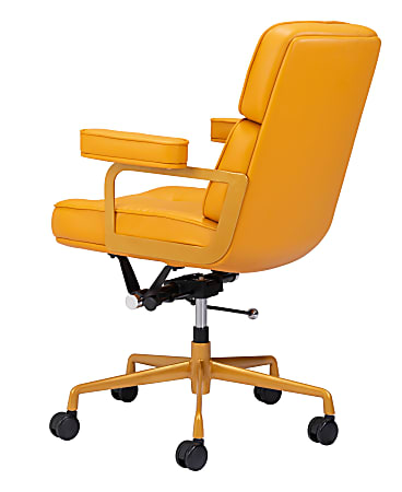 Yellow swivel on sale office chair