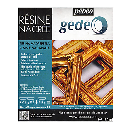 Pebeo Gedeo Pearl Resins, Gold, 150 Ml