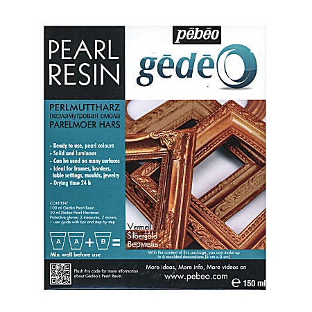 Pebeo Gedeo Pearl Resins, Vermeil, 150 Ml