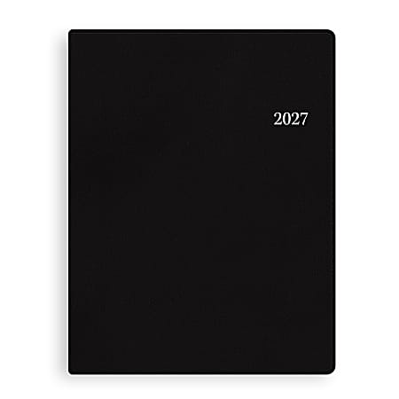 2027 Blue Sky Passages, Faux Leather, Black, Weekly/Monthly Planner, 8.5x11, 12-Month, Wirebound, Jan 2027-Dec 2027, Qty 1