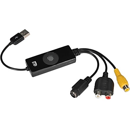 Adesso AV-200 - Video Capture Express - Functions: Video Capturing, Video Editing, Video Recording, Audio Capturing - USB - 720 x 576 - NTSC, PAL - USB - Audio Line In - External